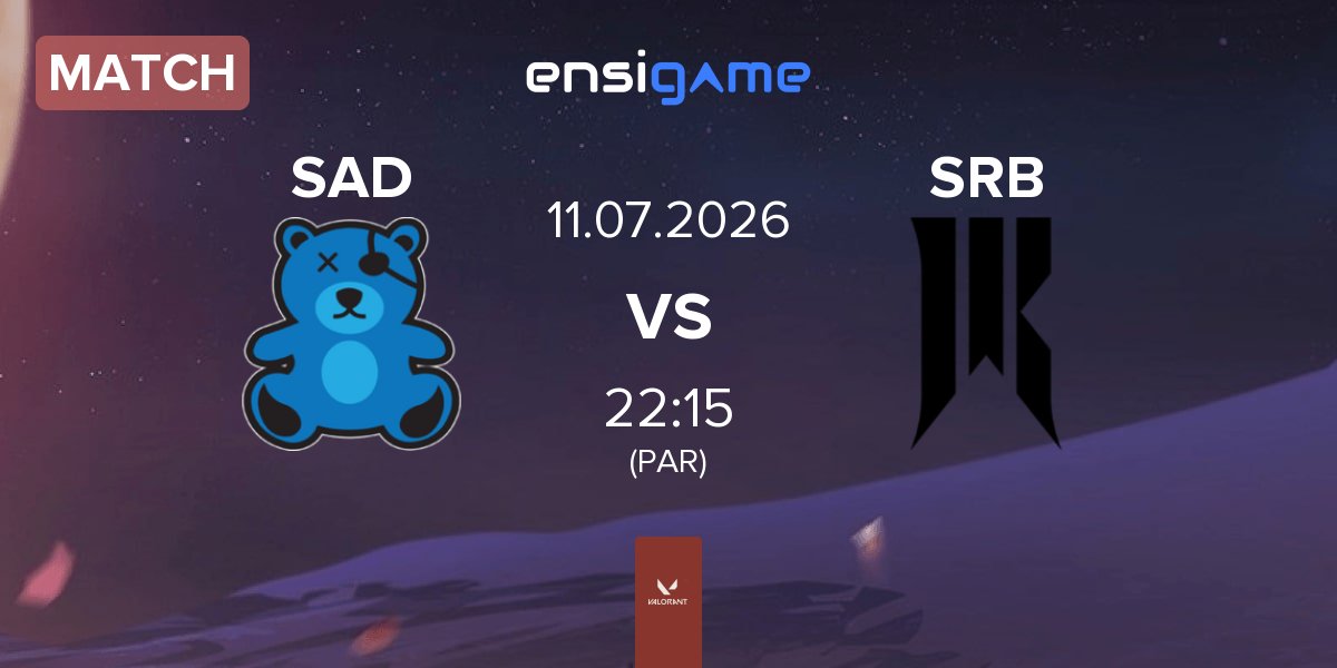 Partida SaD Esports SAD vs Shopify Rebellion Black SRB | 11.07