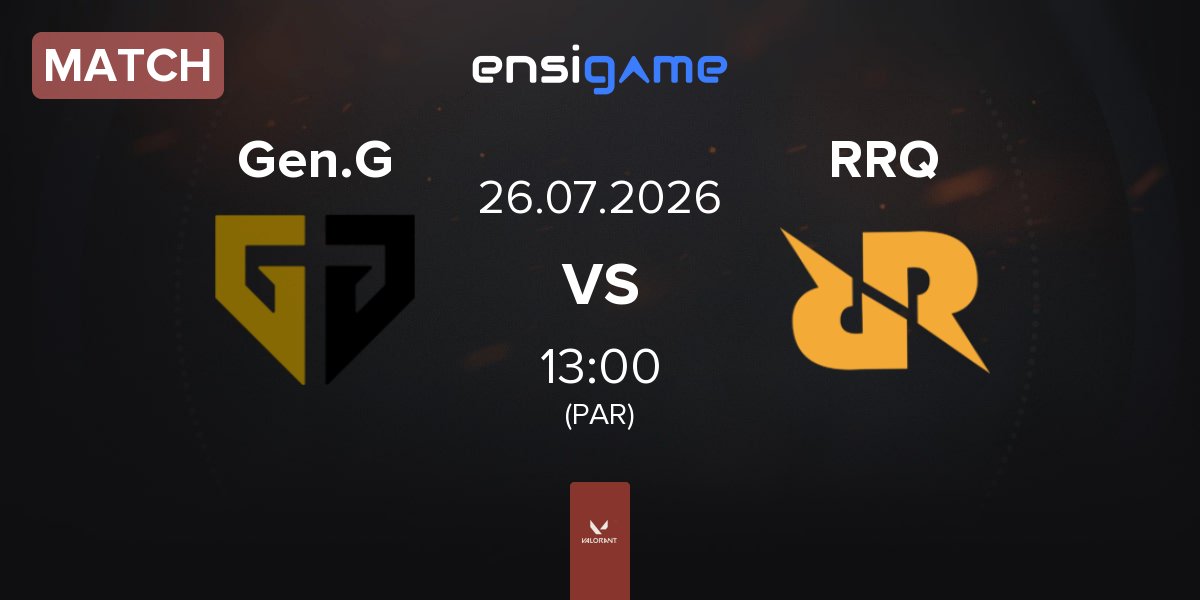Match Gen.G Esports Gen.G vs Rex Regum Qeon RRQ | 26.07