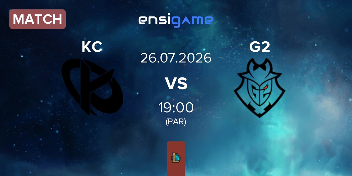 Match Karmine Corp KC vs G2 Esports G2 | 26.07