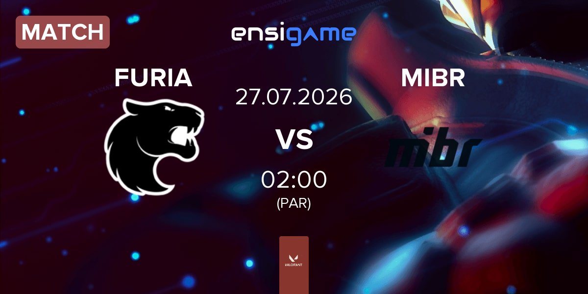 Partida FURIA Esports FURIA vs Made in Brazil MIBR | 27.07