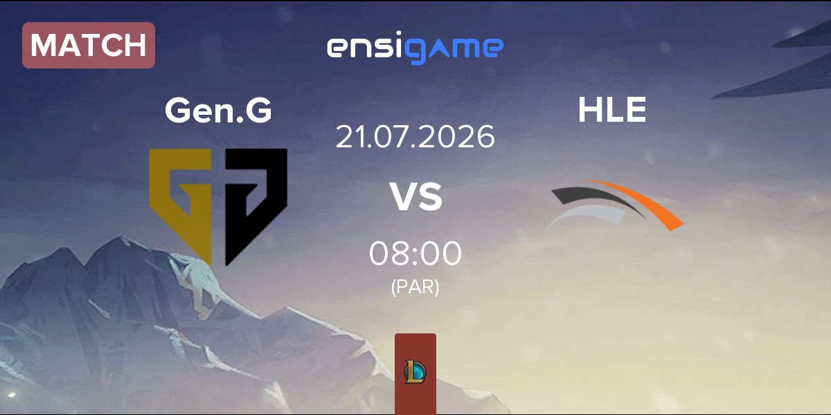 Match Gen.G Esports Gen.G vs Hanwha Life Esports HLE | 21.07