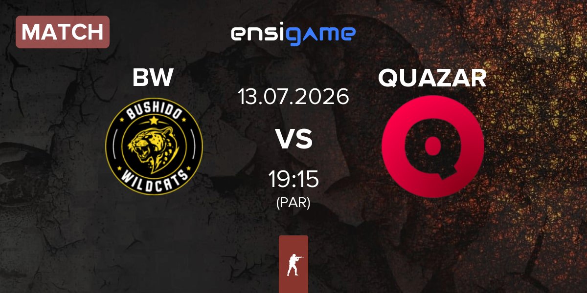 Partida Bushido Wildcats BW vs Team QUAZAR QUAZAR | 13.07