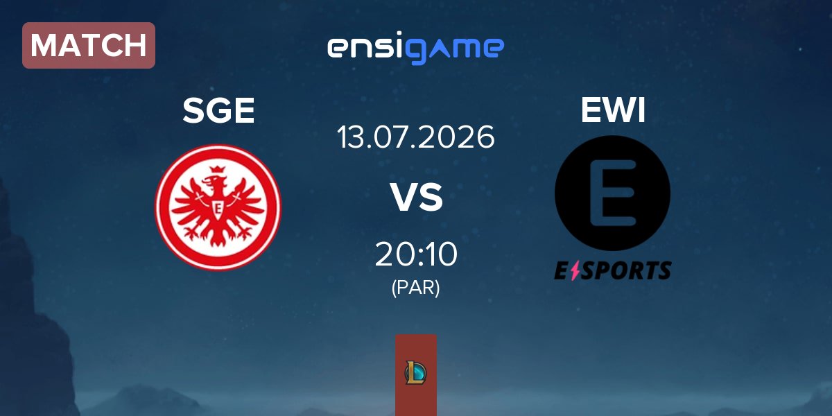 Match Eintracht Frankfurt SGE vs E WIE EINFACH E-SPORTS EWI | 13.07
