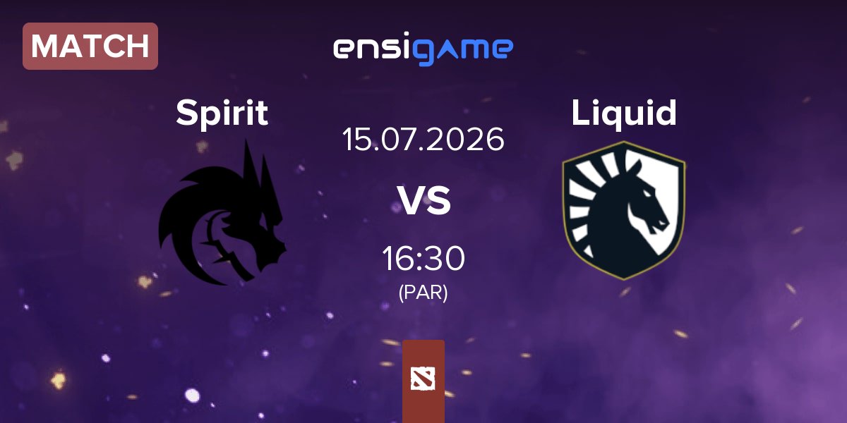 Partida Team Spirit Spirit vs Team Liquid Liquid | 15.07