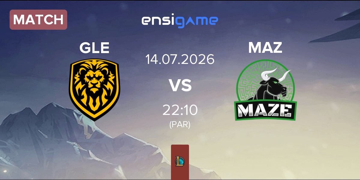 Partida Golden Lions GLE vs Maze Gaming MAZ | 14.07