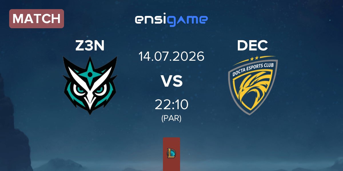 Partida ZEN Esports Z3N vs Docta Esports Club DEC | 14.07