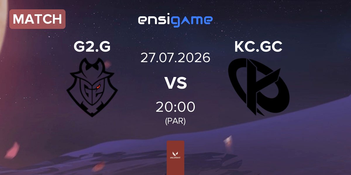 Match G2 Gozen G2.G vs Karmine Corp GC KC.GC | 27.07