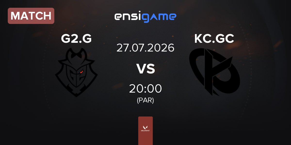 Match G2 Gozen G2.G vs Karmine Corp GC KC.GC | 27.07