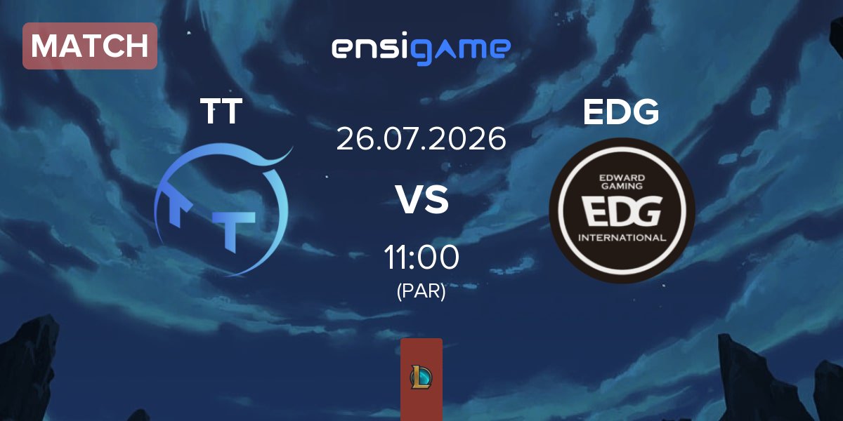 Match ThunderTalk Gaming TT vs EDward Gaming EDG | 26.07