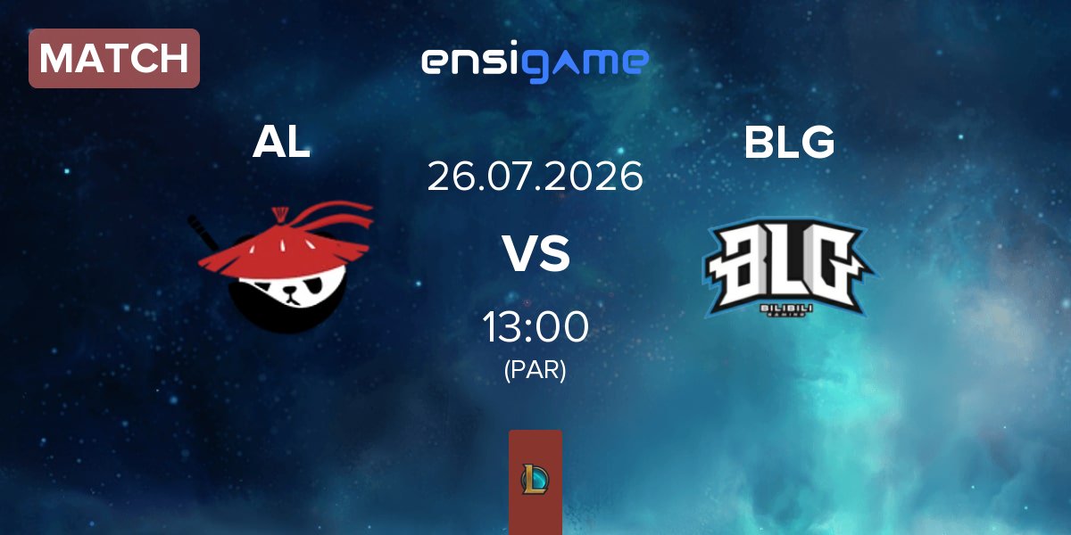 Match Anyone's Legend AL vs Bilibili Gaming BLG | 26.07