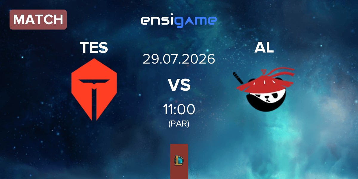 Partida TOP Esports TES vs Anyone's Legend AL | 29.07