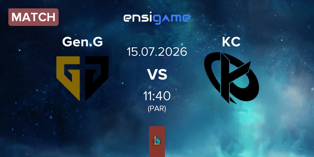 Partida Gen.G Esports Gen.G vs Karmine Corp KC | 15.07