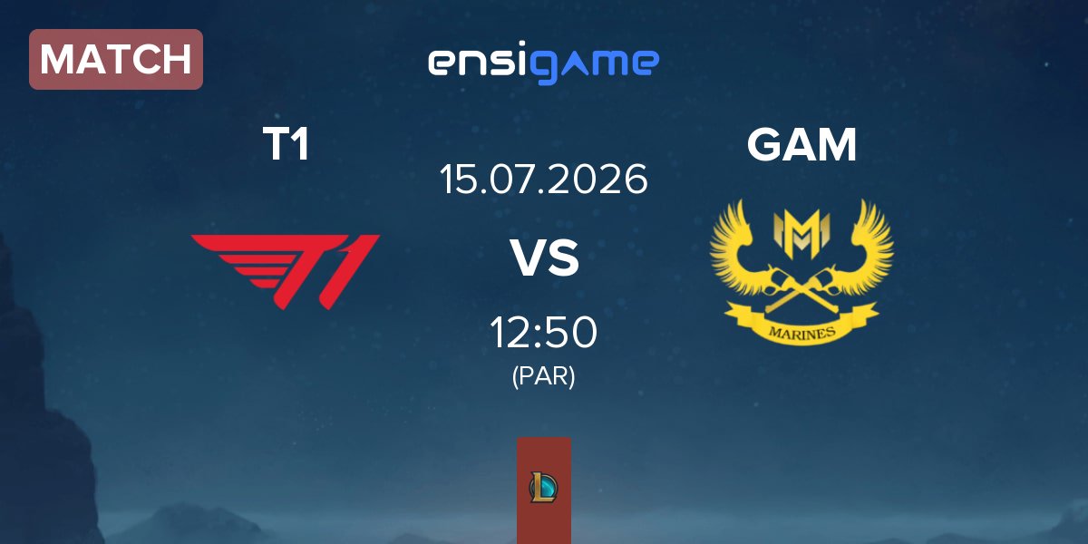 Match T1 vs GAM Esports GAM | 15.07