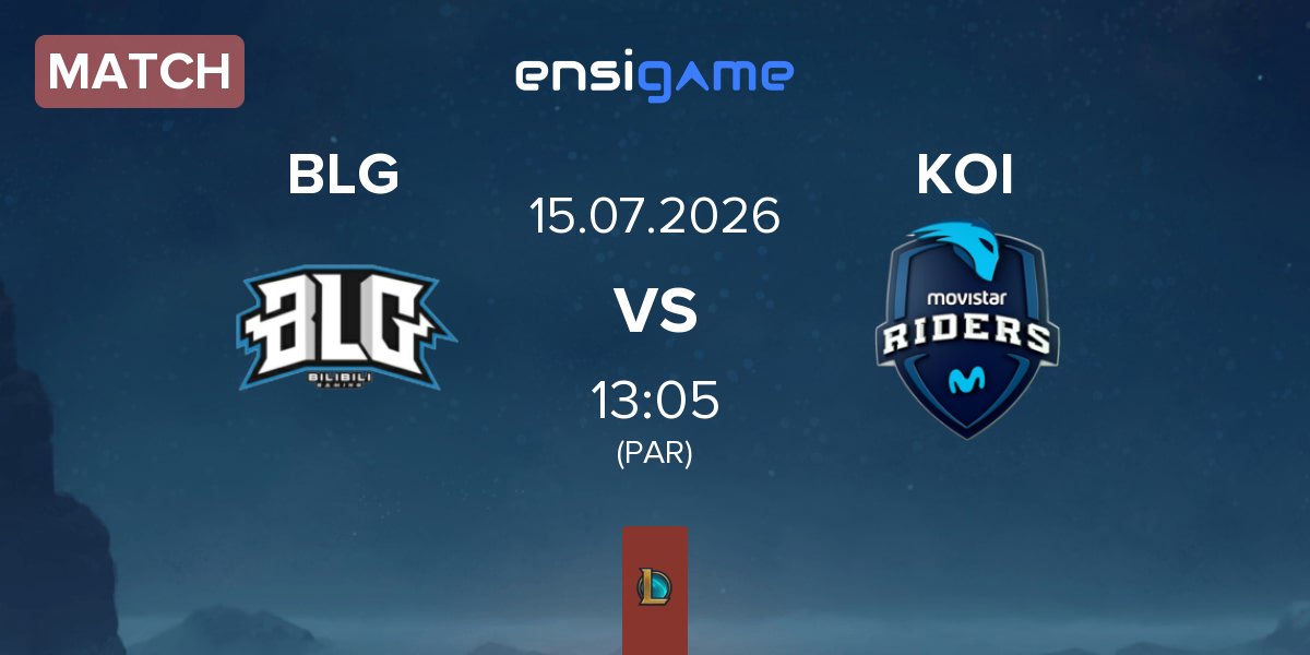 Partida Bilibili Gaming BLG vs Movistar KOI KOI | 15.07