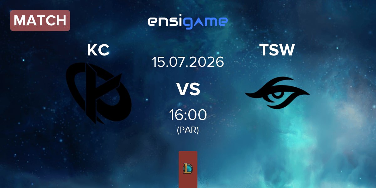 Partida Karmine Corp KC vs Team Secret Whales TSW | 15.07