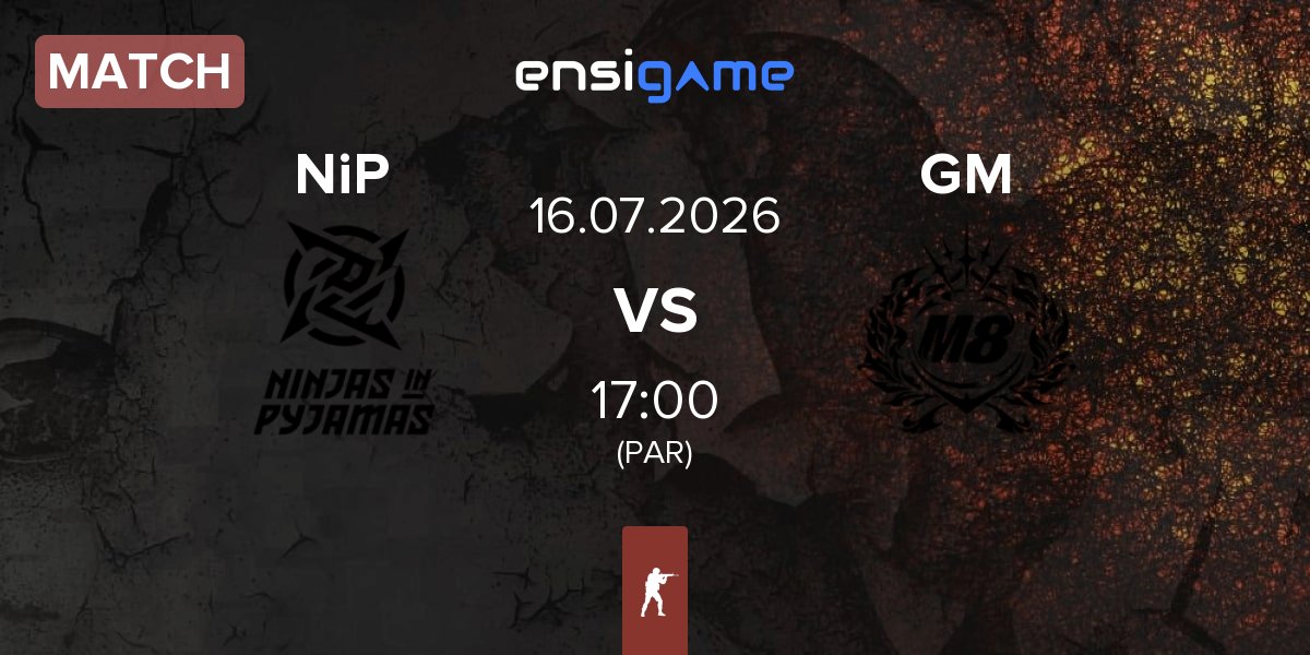 Match Ninjas in Pyjamas NiP vs Gentle Mates GM | 16.07