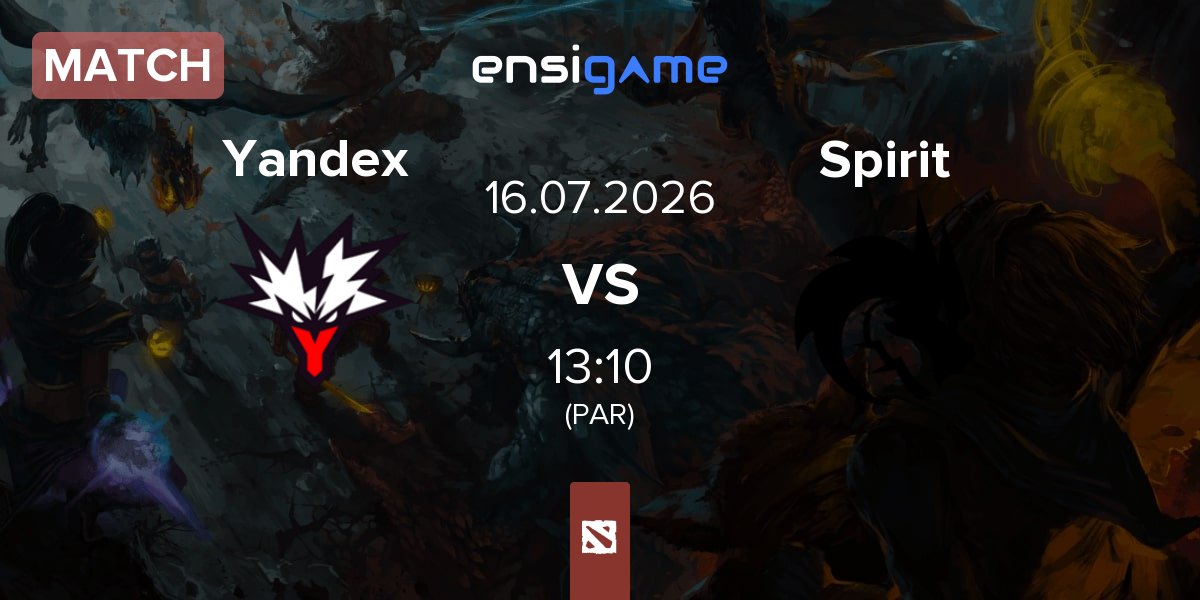 Match Team Yandex Yandex vs Team Spirit Spirit | 16.07