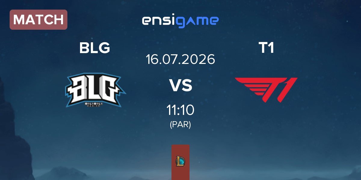 Partida Bilibili Gaming BLG vs T1 | 16.07