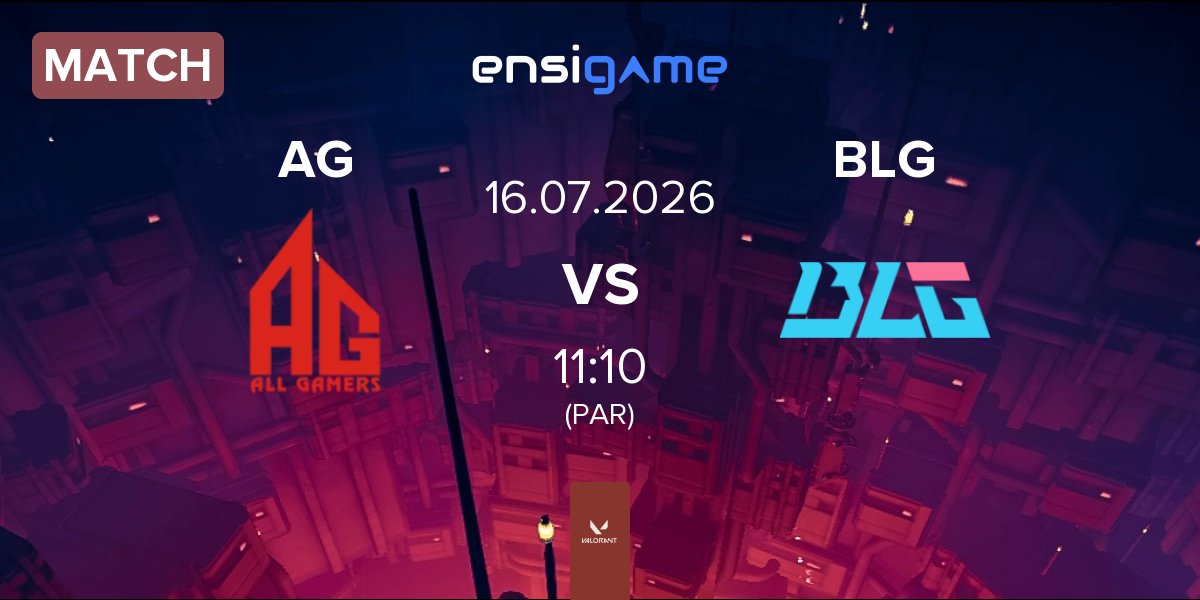 Match ALL GAMERS AG vs Bilibili Gaming BLG | 16.07