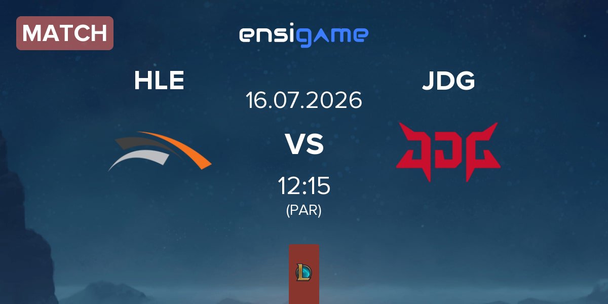 Partida Hanwha Life Esports HLE vs JD Gaming JDG | 16.07