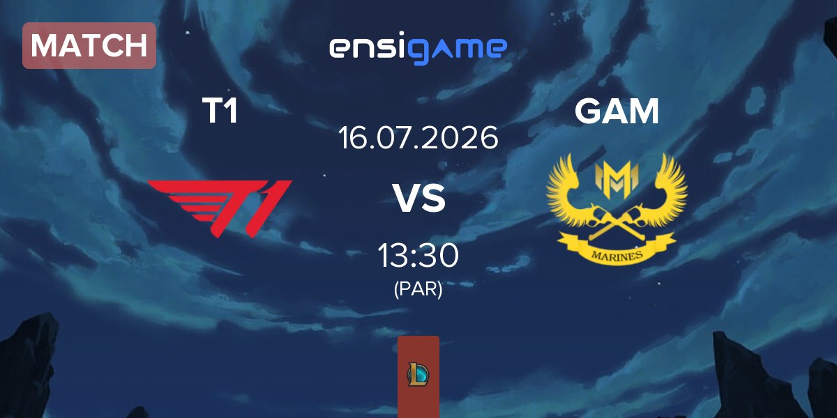 Partida T1 vs GAM Esports GAM | 16.07