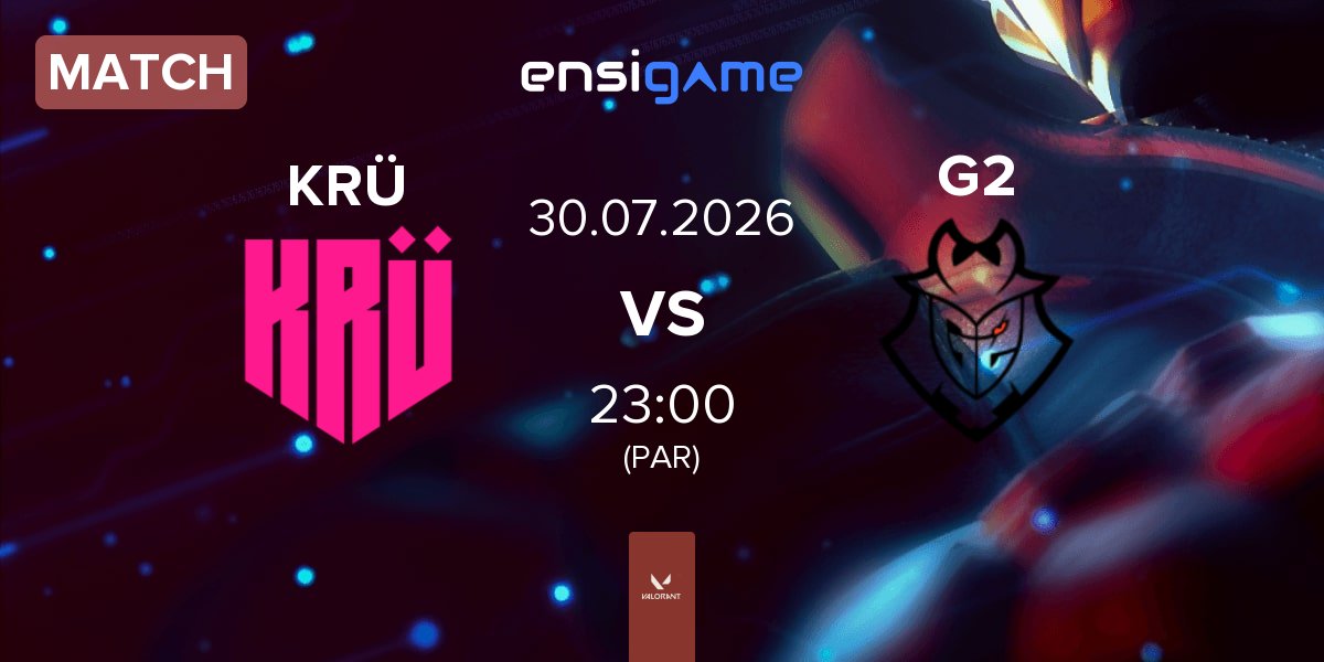 Partida KRÜ Esports KRÜ vs G2 Esports G2 | 30.07