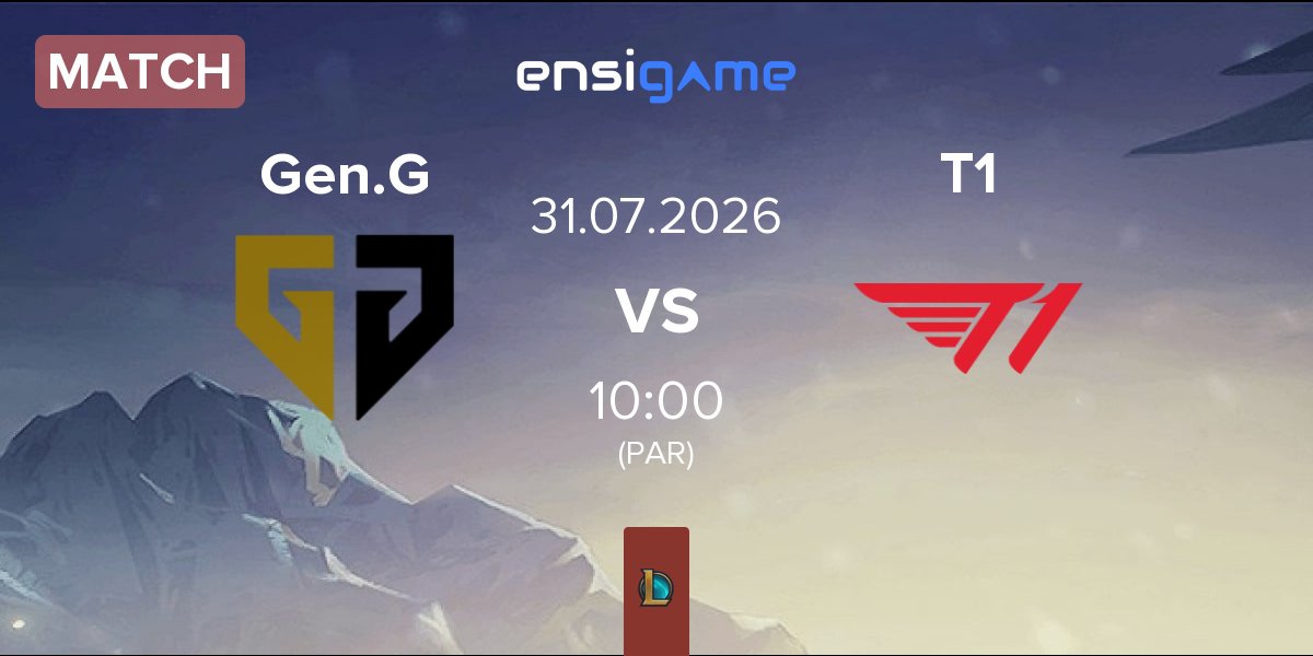 Partida Gen.G Esports Gen.G vs T1 | 31.07