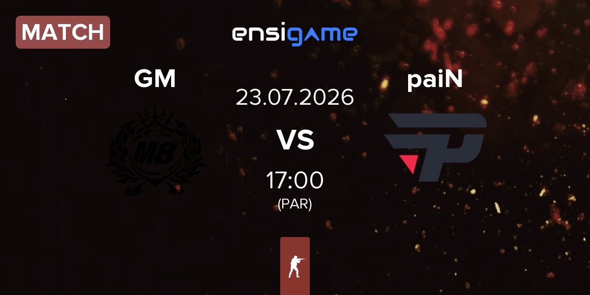 Match Gentle Mates GM vs paiN Gaming paiN | 23.07