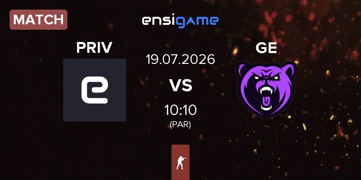 Match Privateer PRIV vs Glitchtech Esports GE | 19.07