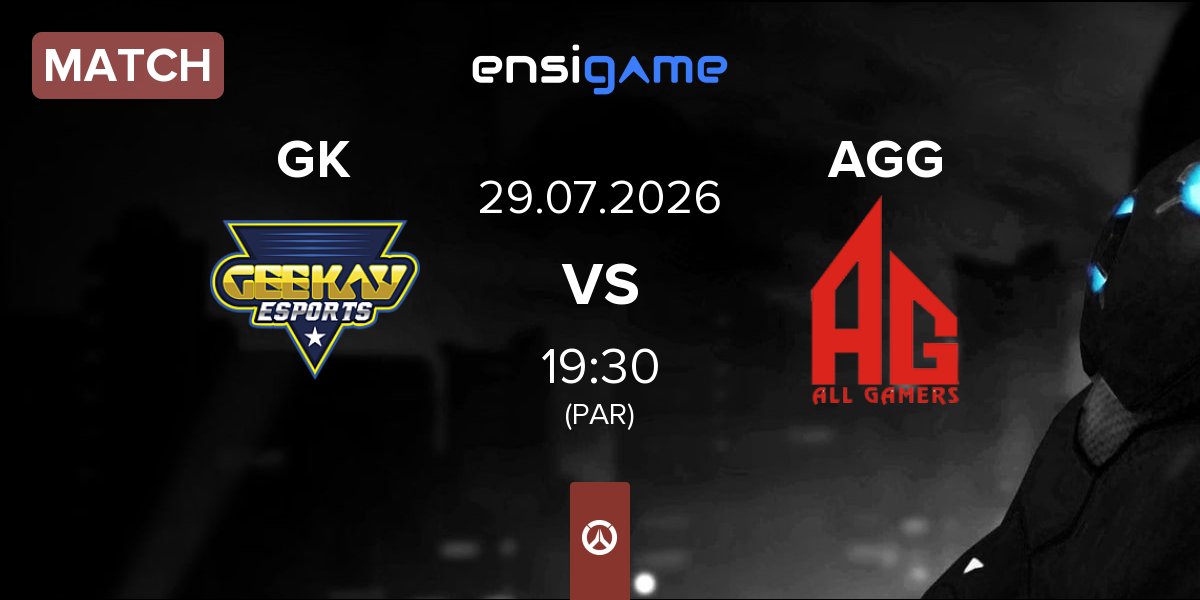 Match Geekay Esports GK vs All Gamers Global AGG | 29.07