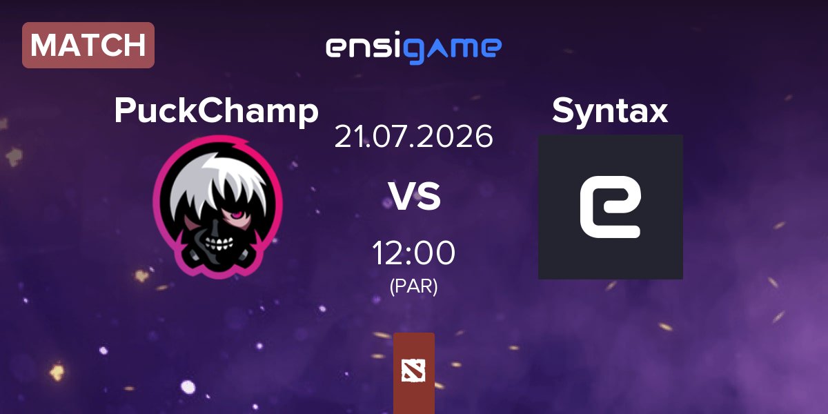 Partida PuckChamp vs Team Syntax Syntax | 21.07