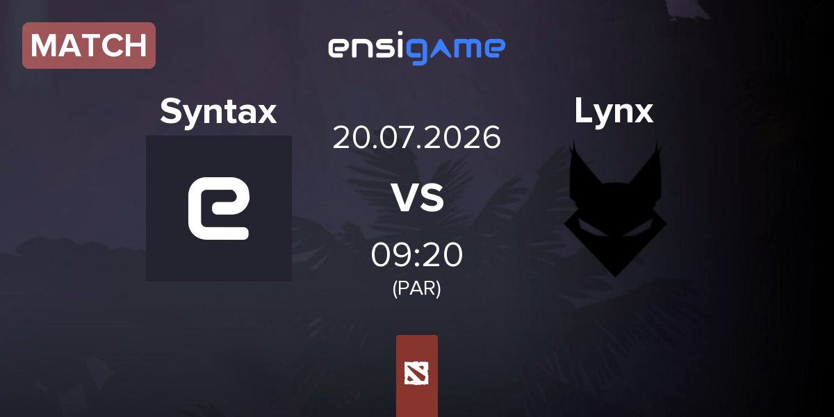 Match Team Syntax Syntax vs Team Lynx Lynx | 20.07