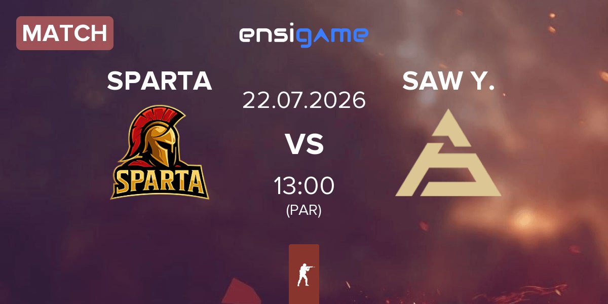 Match SPARTA Esports SPARTA vs SAW Youngsters SAW Y. | 22.07