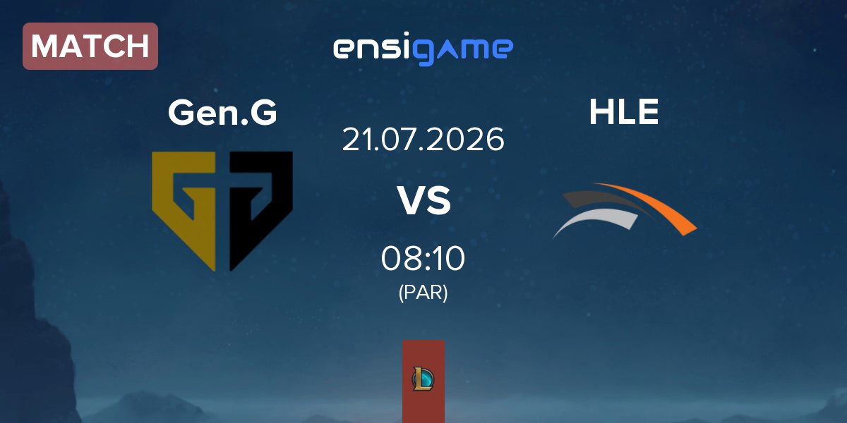 Match Gen.G Esports Gen.G vs Hanwha Life Esports HLE | 21.07