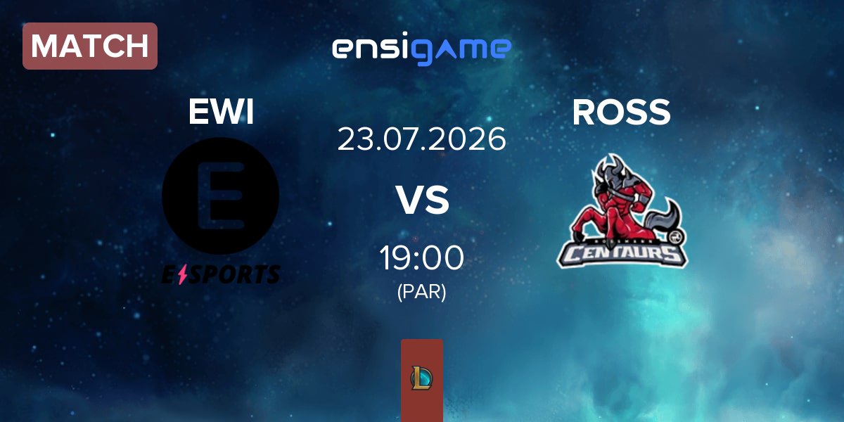 Match E WIE EINFACH E-SPORTS EWI vs ROSSMANN Centaurs ROSS | 23.07