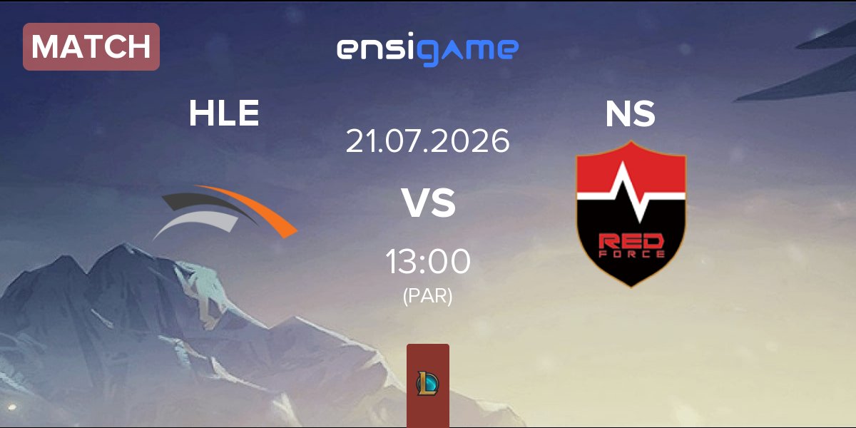 Partida Hanwha Life Esports HLE vs Nongshim RedForce NS | 21.07