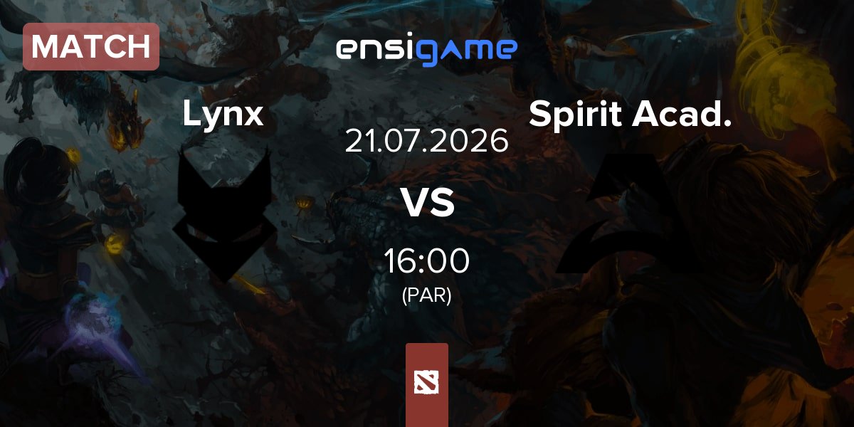 Partida Team Lynx Lynx vs Team Spirit Academy Spirit Acad. | 21.07