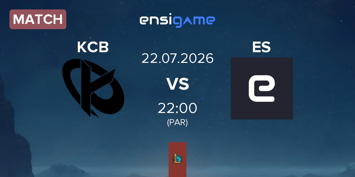 Match Karmine Corp Blue KCB vs Esprit Shōnen ES | 22.07