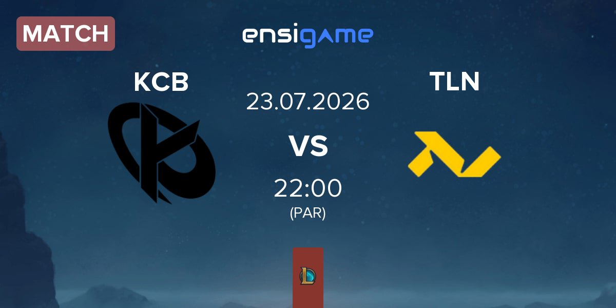 Match Karmine Corp Blue KCB vs TLN Pirates TLN | 23.07