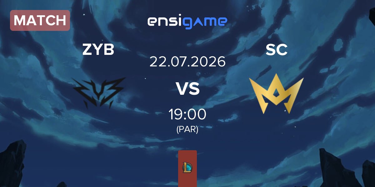 Partida ZYB Esport ZYB vs Skillcamp SC | 22.07