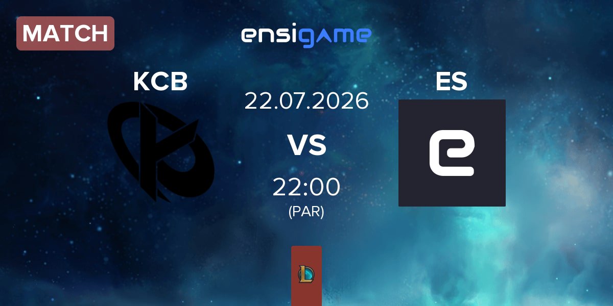 Match Karmine Corp Blue KCB vs Esprit Shōnen ES | 22.07