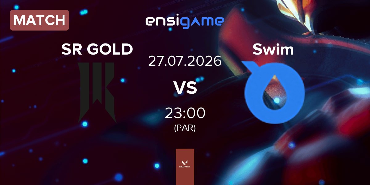 Match Shopify Rebellion GOLD SR GOLD vs SwimTrek Blue Swim | 27.07