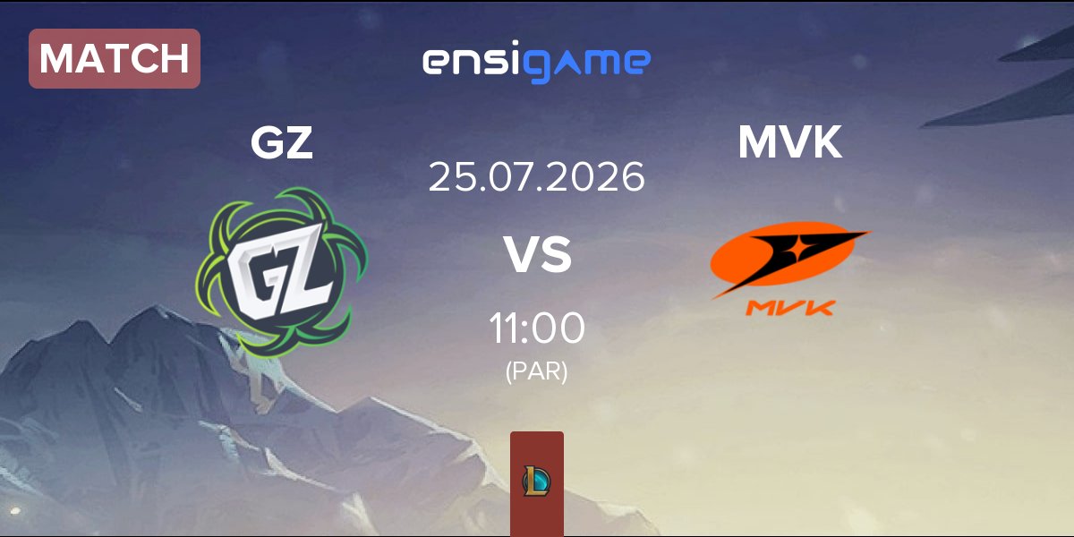 Partida Ground Zero Gaming GZ vs MVK Esports MVK | 25.07
