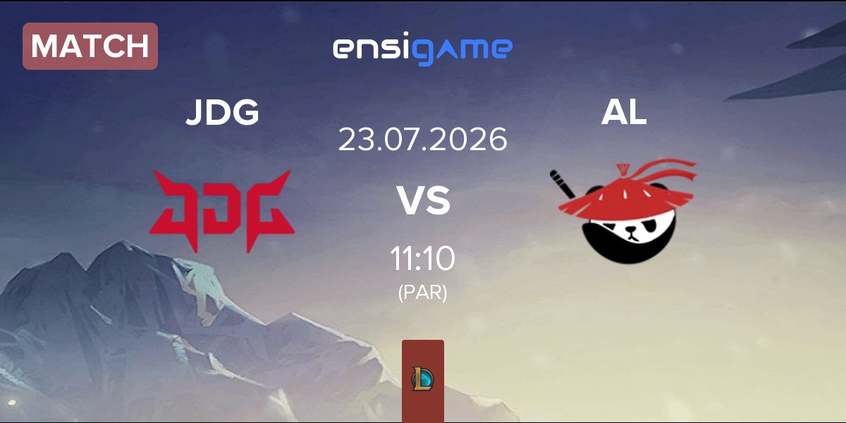 Partida JD Gaming JDG vs Anyone's Legend AL | 23.07