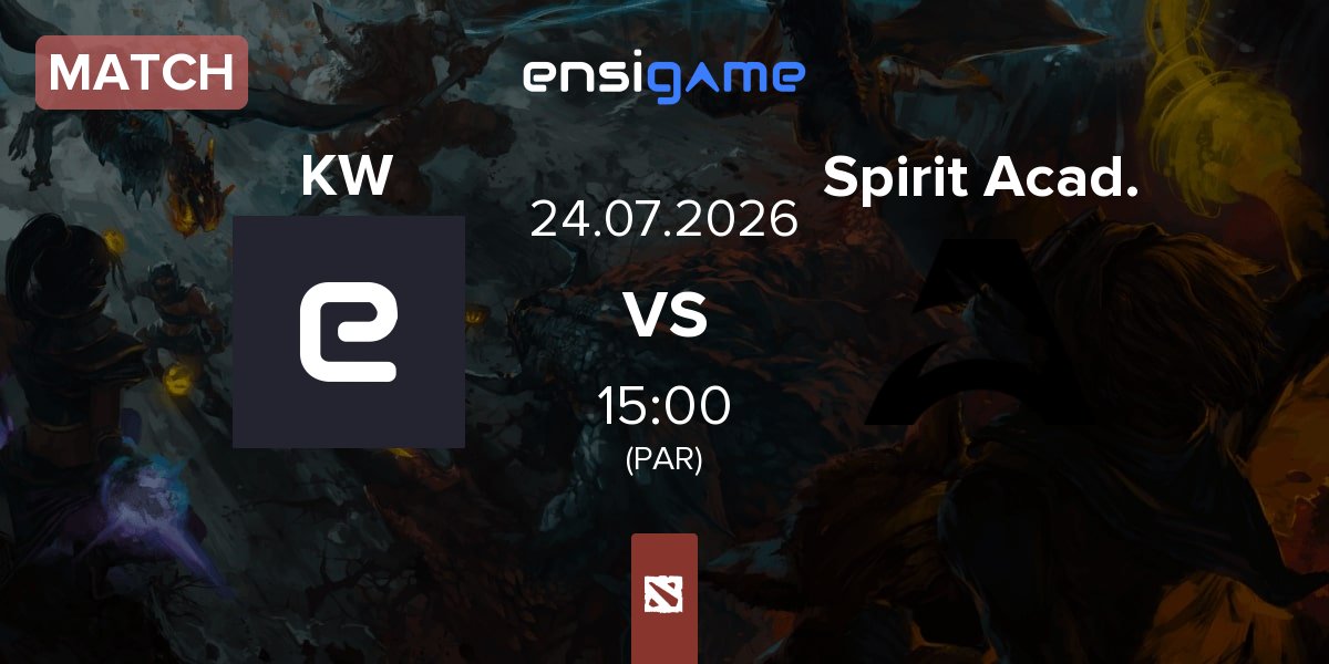 Match KW vs Team Spirit Academy Spirit Acad. | 24.07