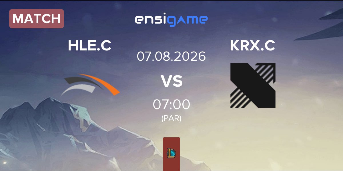 Match Hanwha Life Esports Challengers HLE.C vs Kiwoom DRX Challengers KRX.C | 07.08