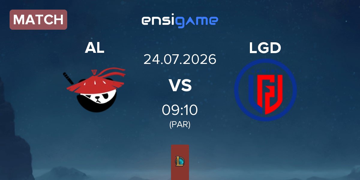 Partida Anyone's Legend AL vs LGD Gaming LGD | 24.07