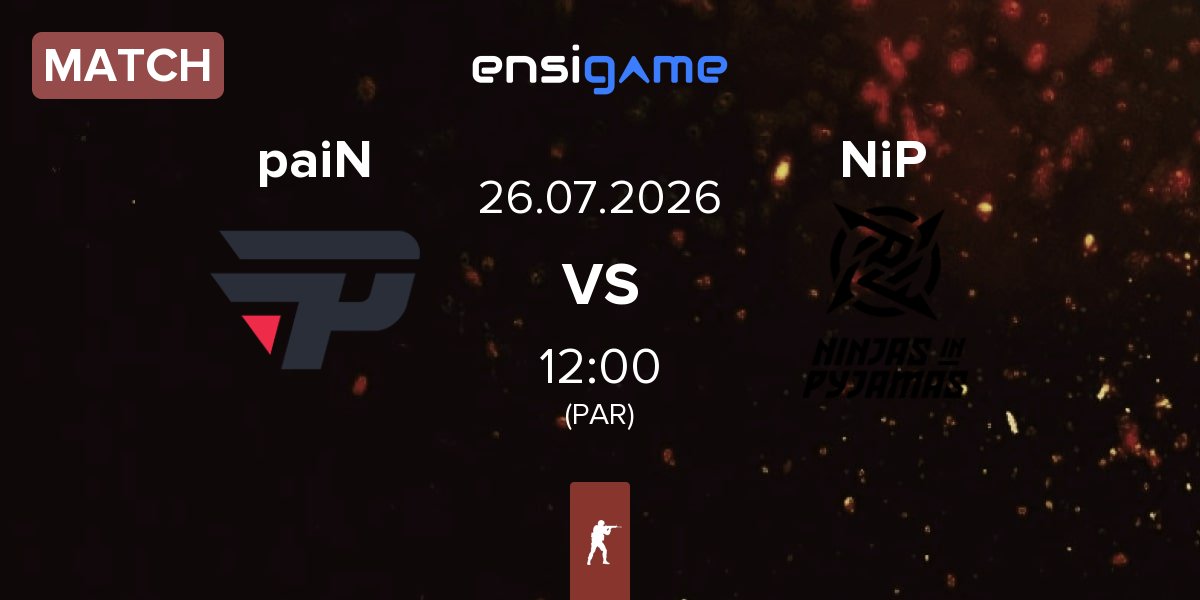 Partida paiN Gaming paiN vs Ninjas in Pyjamas NiP | 26.07