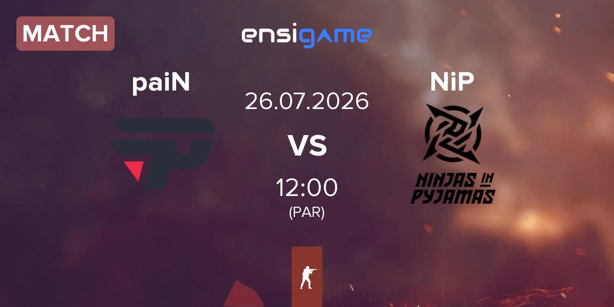 Match paiN Gaming paiN vs Ninjas in Pyjamas NiP | 26.07