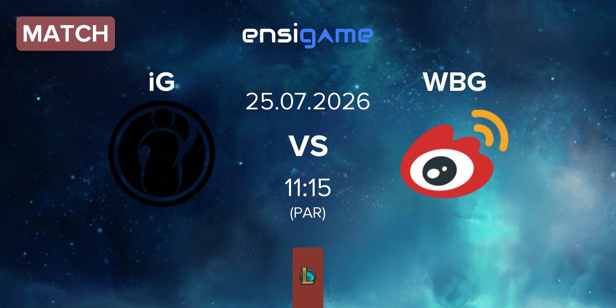 Match Invictus Gaming iG vs Weibo Gaming WBG | 25.07